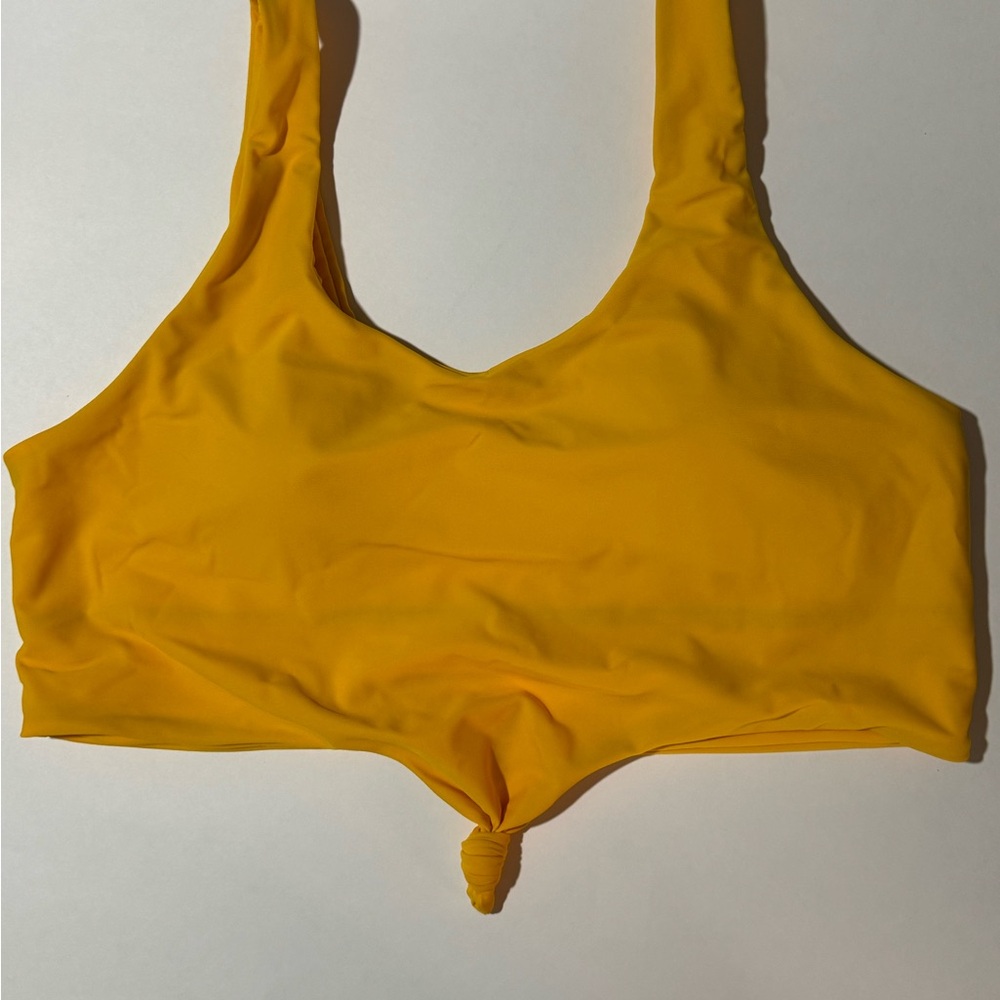 Zaful Yellow Swimwear Bikini Top size XXL